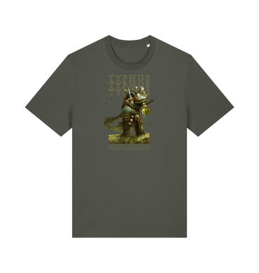 Khaki Printed T-shirt Front