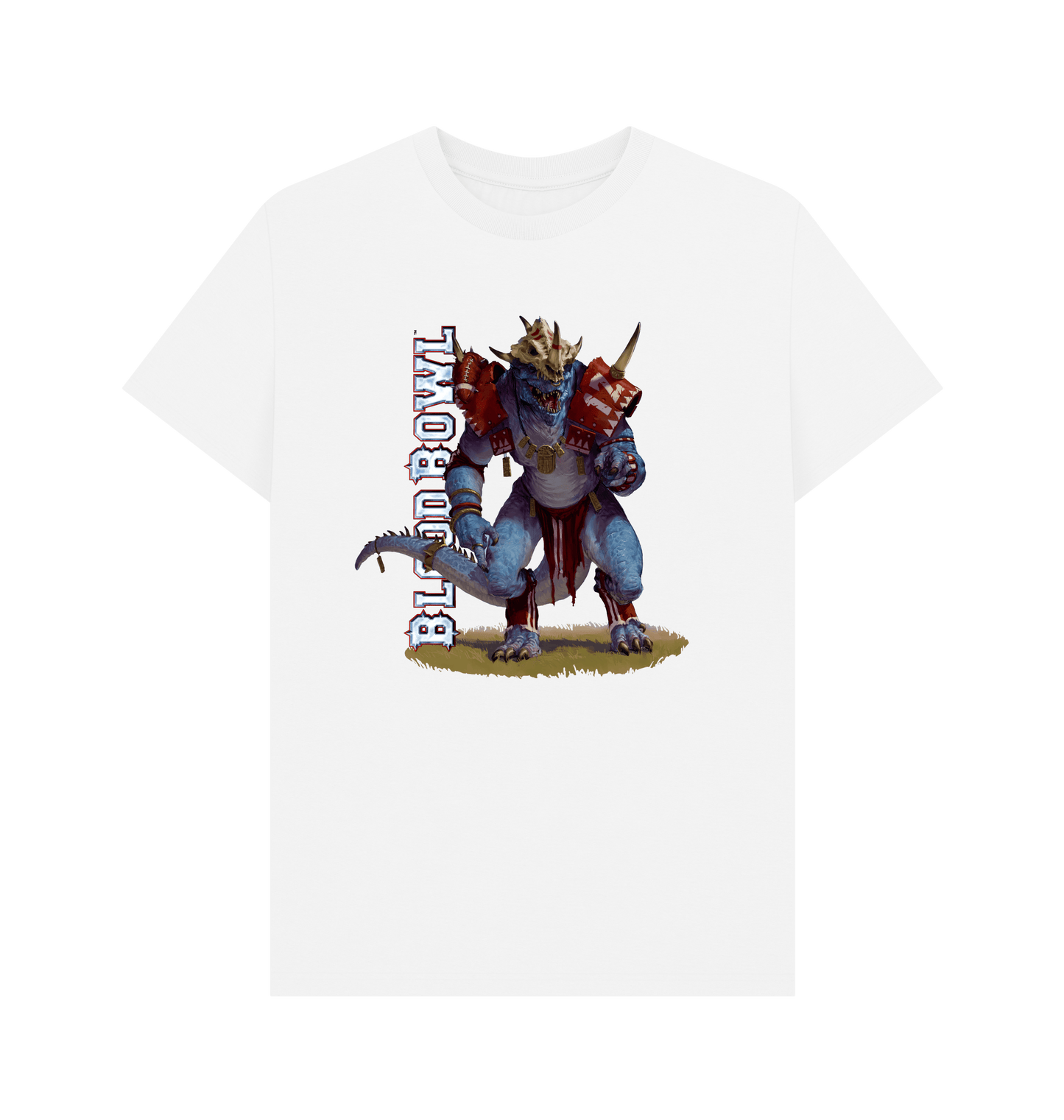 White Blood Bowl Gwaka'moli Crater Gators Saurus White T Shirt