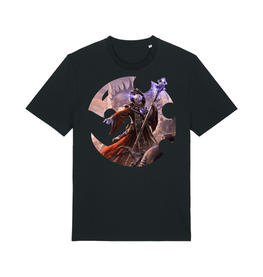 Black Printed T-shirt Front