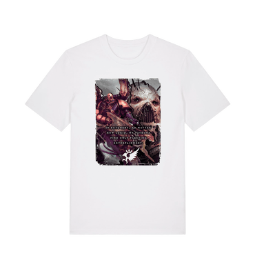 White Printed T-shirt Front