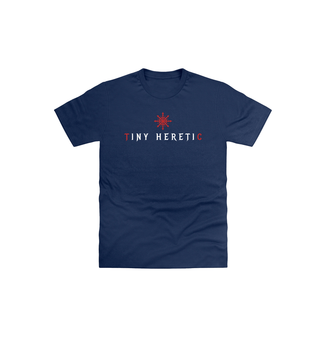 Navy Printed Kids T-Shirt Front