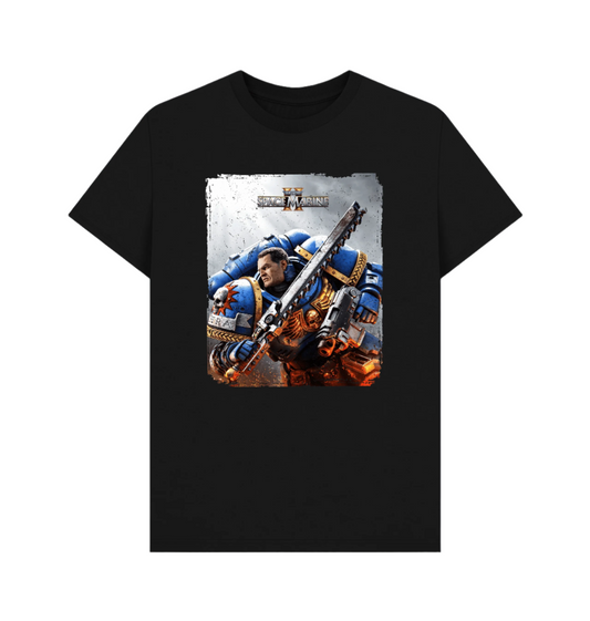 Black Premium Warhammer 40,000: Space Marine 2 Titus T Shirt
