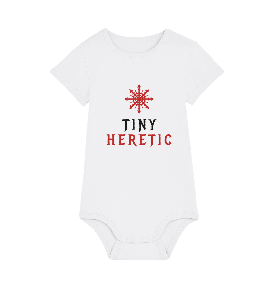 White Printed baby grow