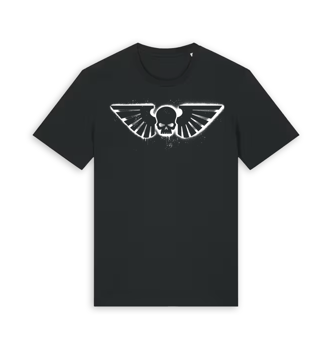 Black Printed T-shirt Front