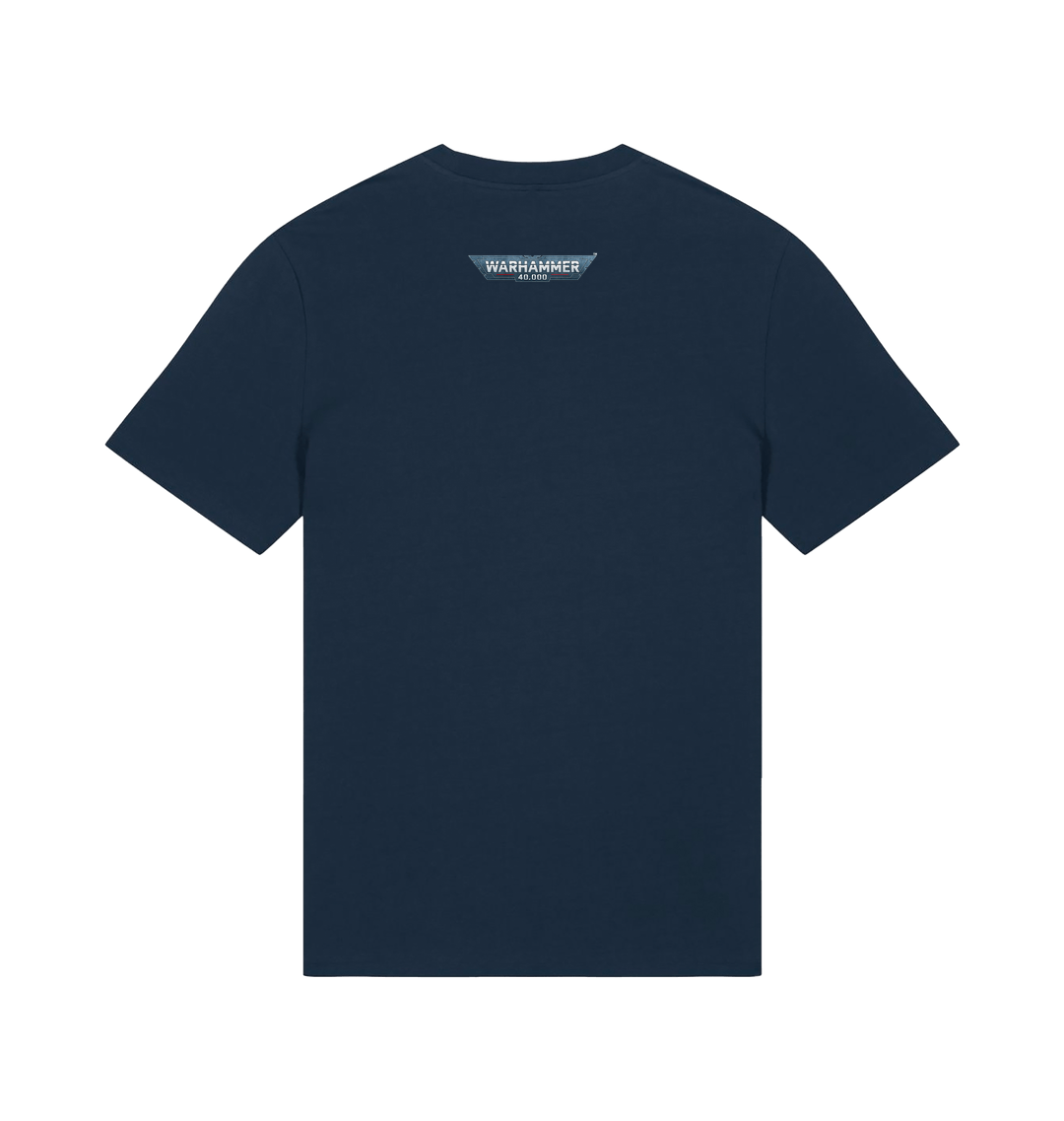 French Navy Printed T-shirt Back