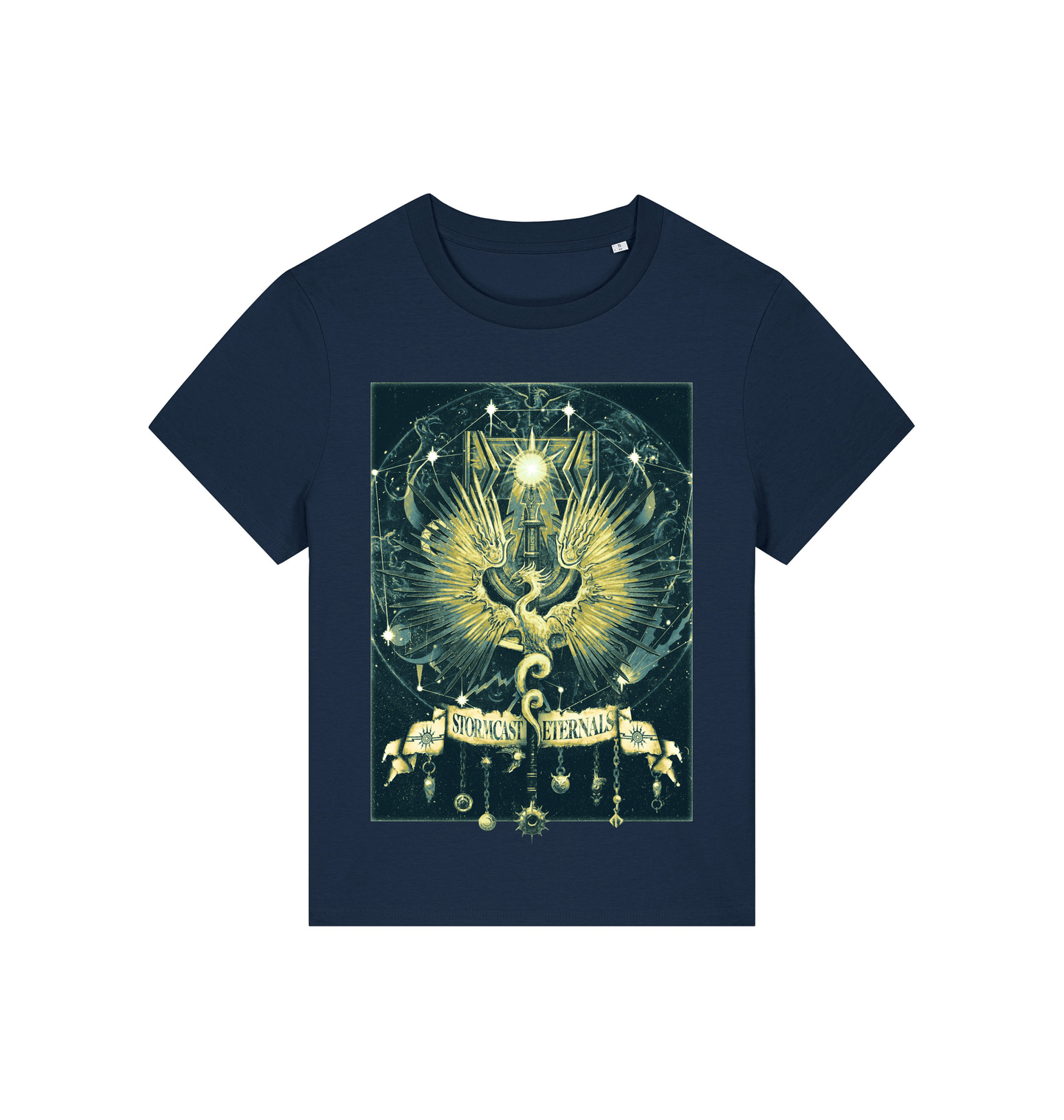 French Navy Printed T-shirt Front