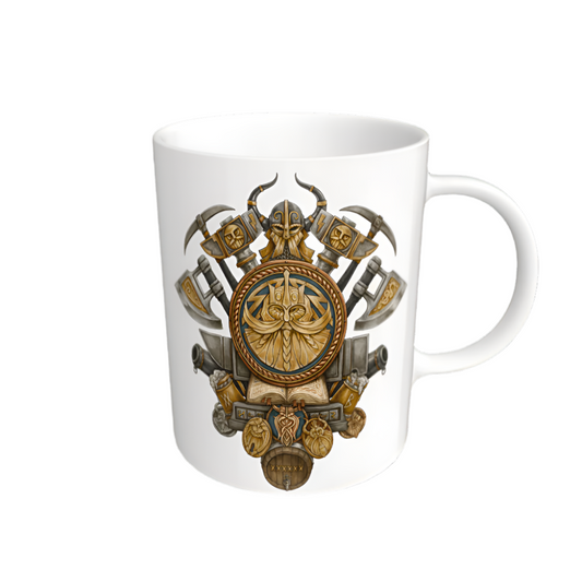 White Warhammer The Old World Dwarfen Mountain Holds Mug
