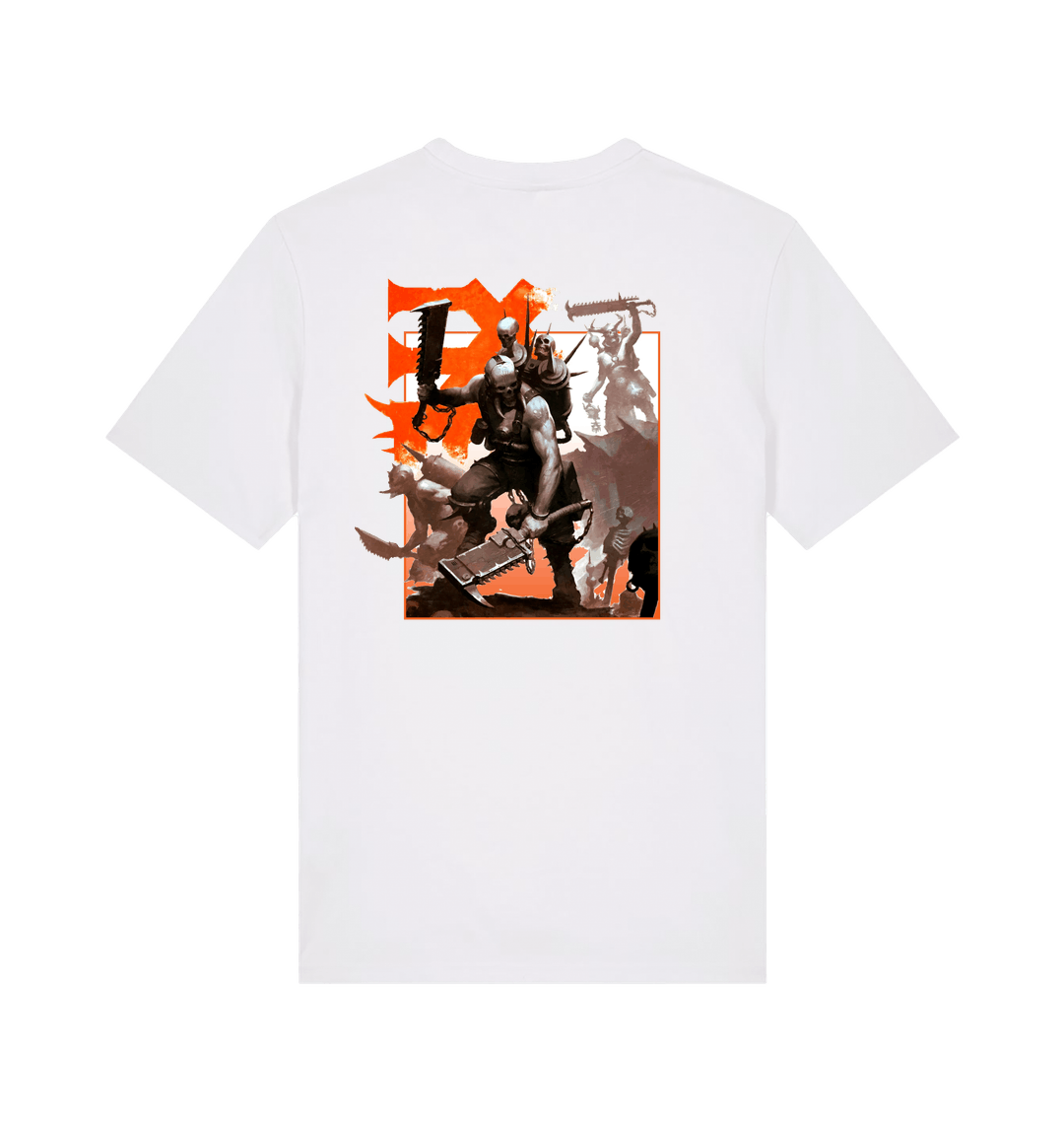 White Printed T-shirt Back