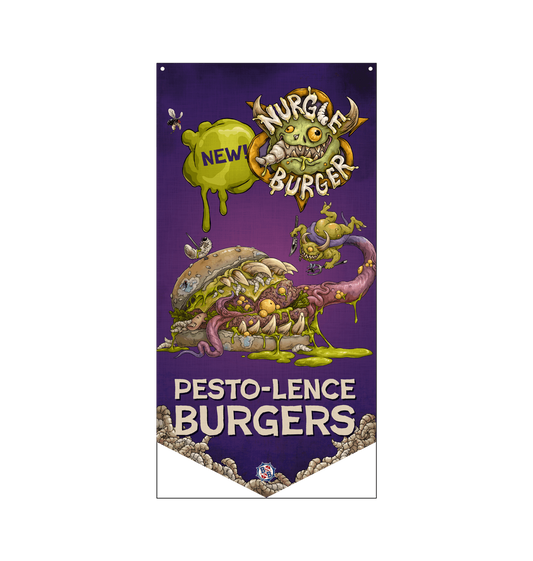 Black Stitching & Eye Lets Printed Banner Front