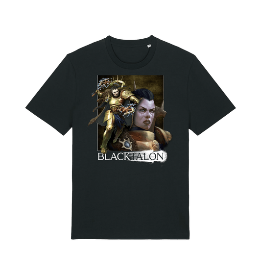 Black Printed T-shirt Front