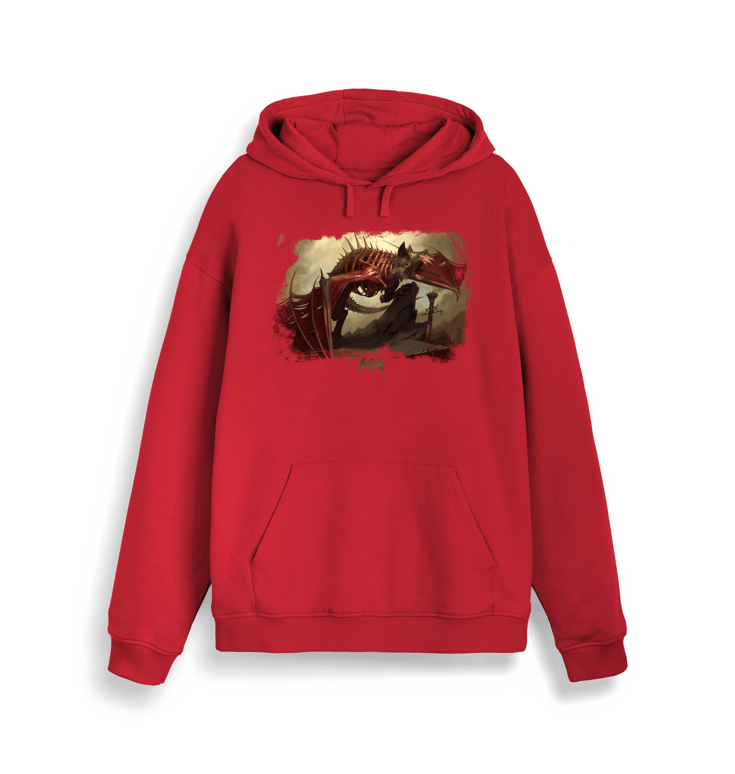 Red Printed Sweater Front