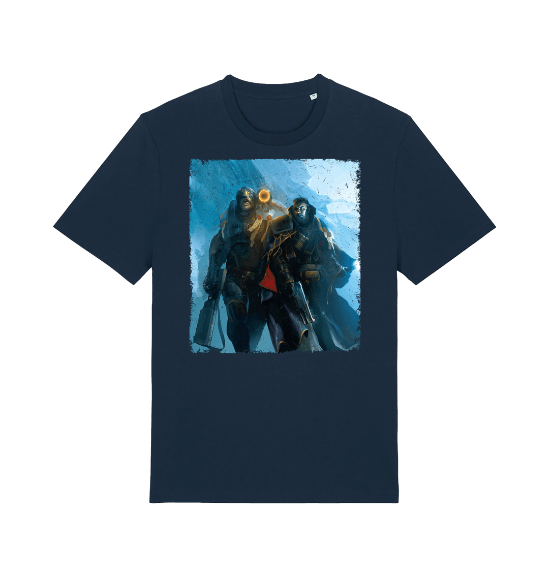French Navy Printed T-shirt Front