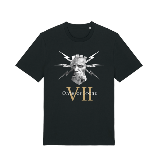 Black Printed T-shirt Front