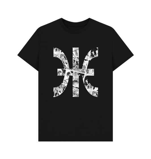 Black Premium Harlequins Retro Logo T Shirt