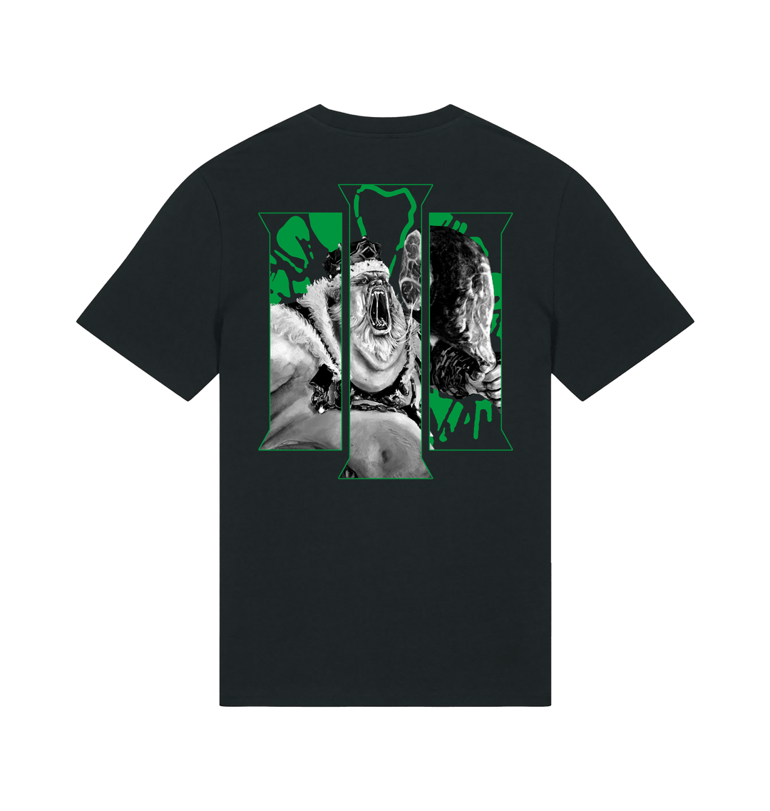 Black Printed T-shirt Back