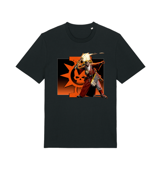 Black Printed T-shirt Front