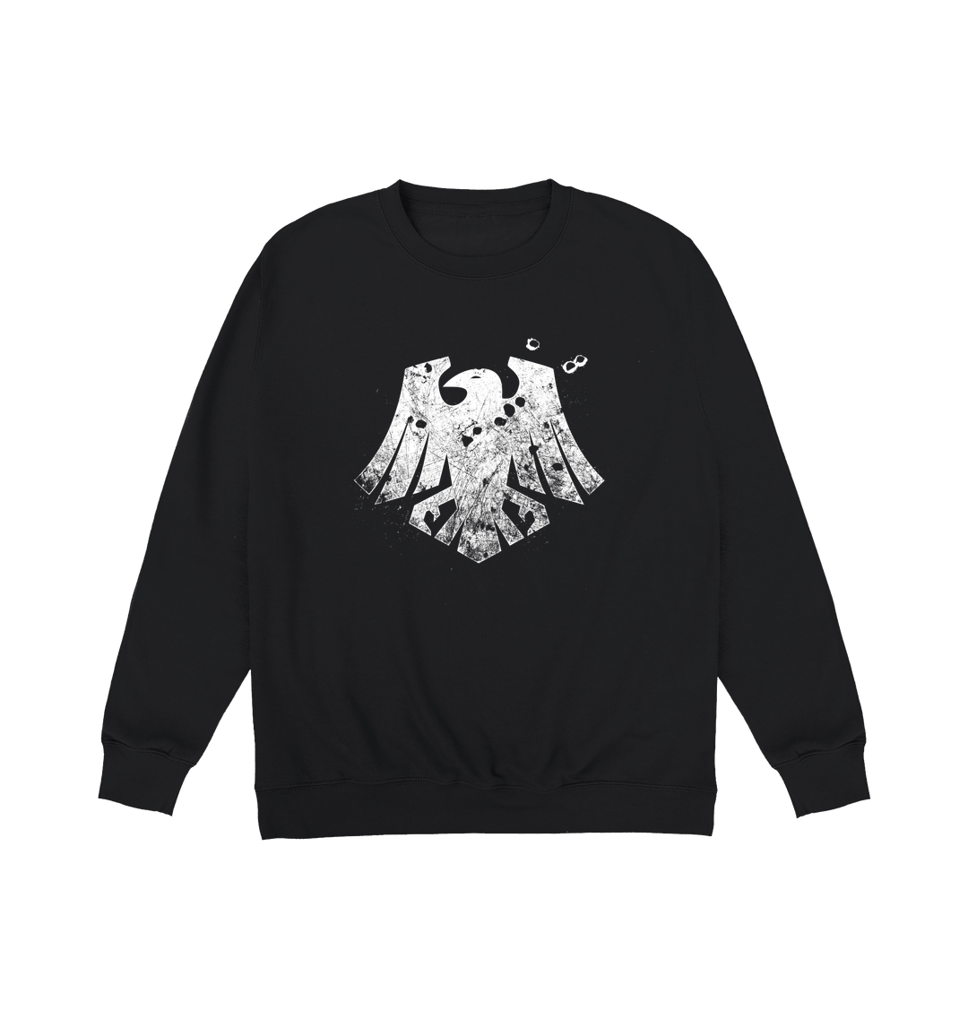Deep Black Printed Sweater