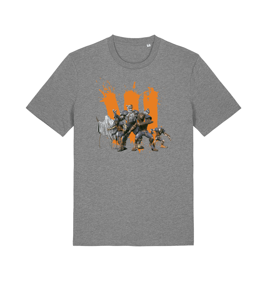 Mid Heather Grey Printed T-shirt Front