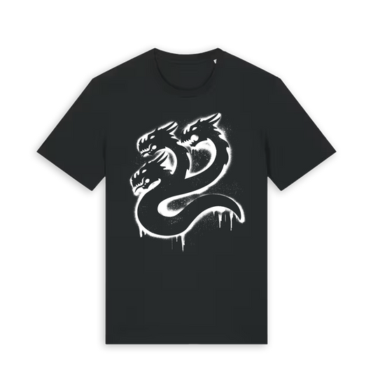 Black Printed T-shirt Front