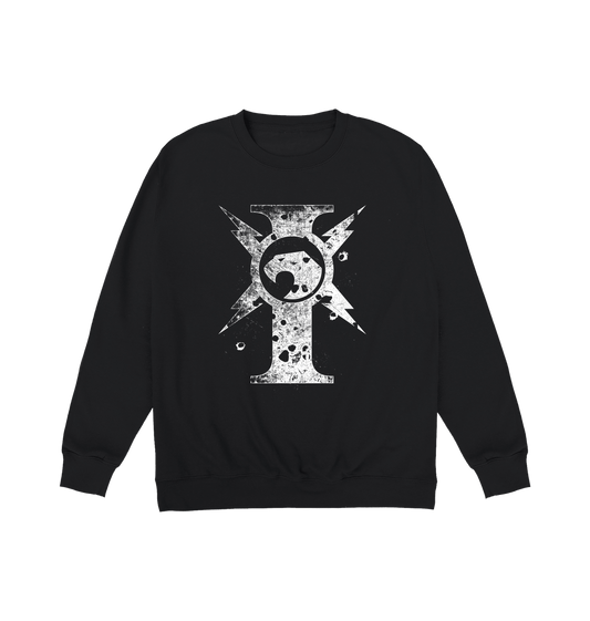 Deep Black Printed Sweater