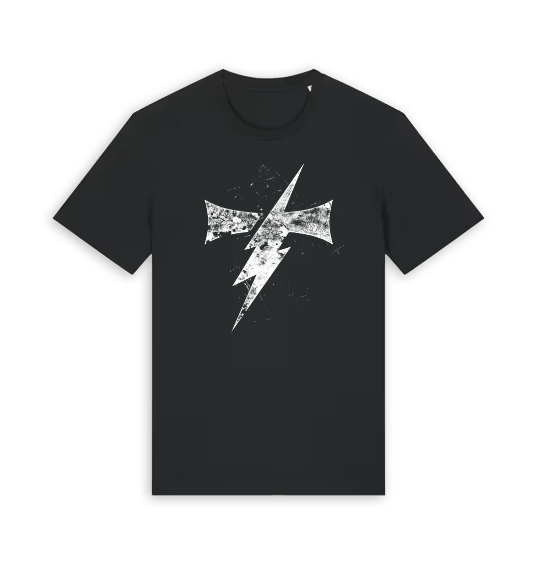Black Printed T-shirt Front