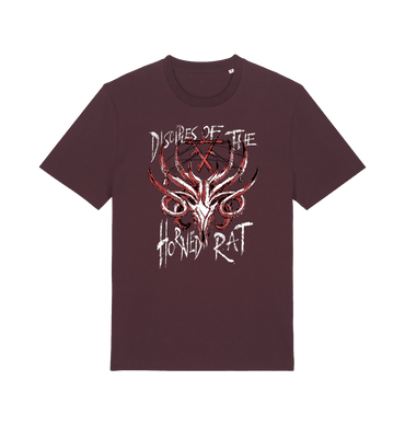 Red Brown Printed T-shirt Front
