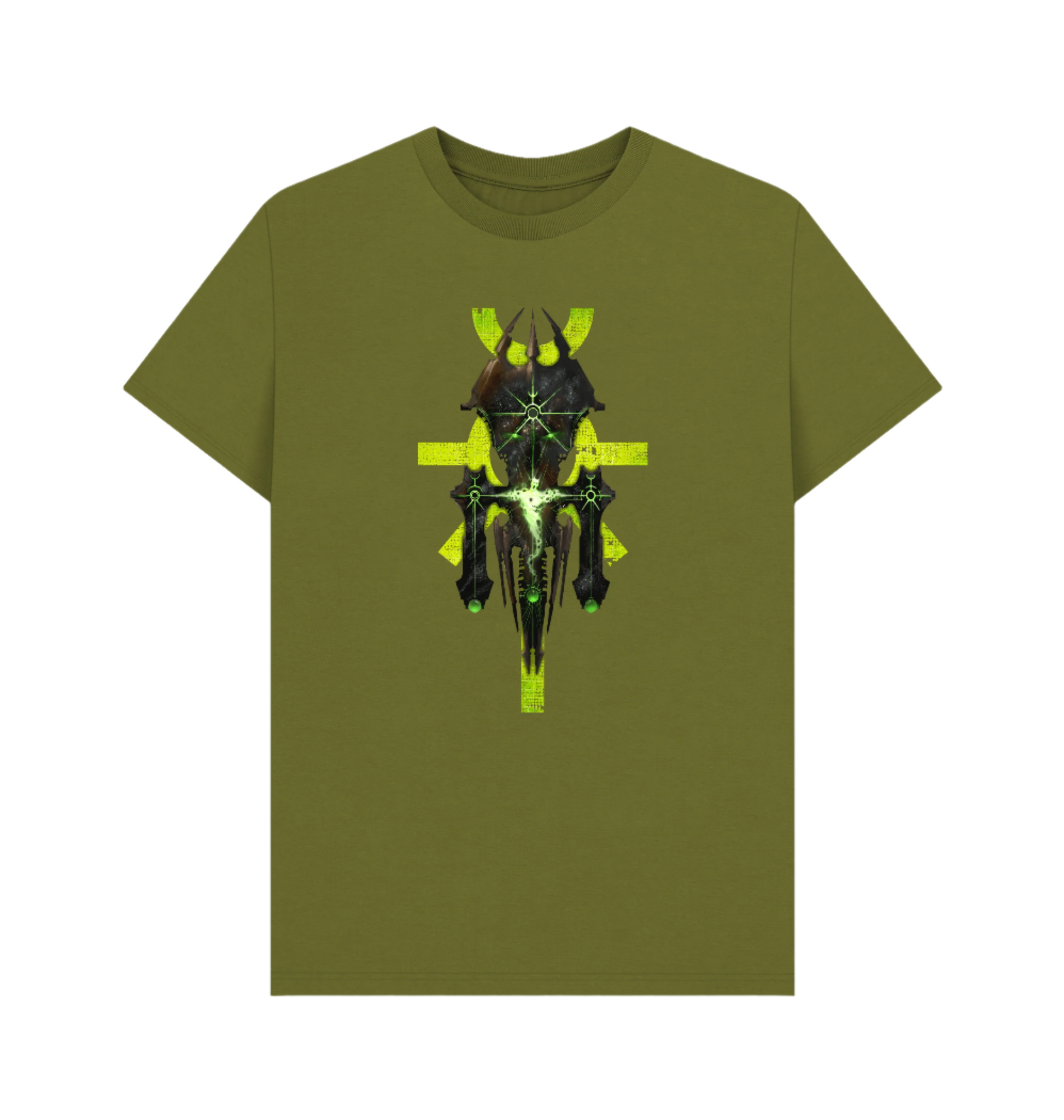 Moss Green Premium Necrons Silent King Icon Design T Shirt