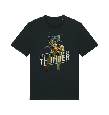 Black Printed T-shirt Front