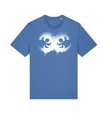 Bright Blue Printed T-shirt Front