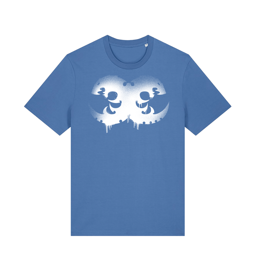 Bright Blue Printed T-shirt Front