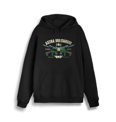 Black Printed Sweater Front