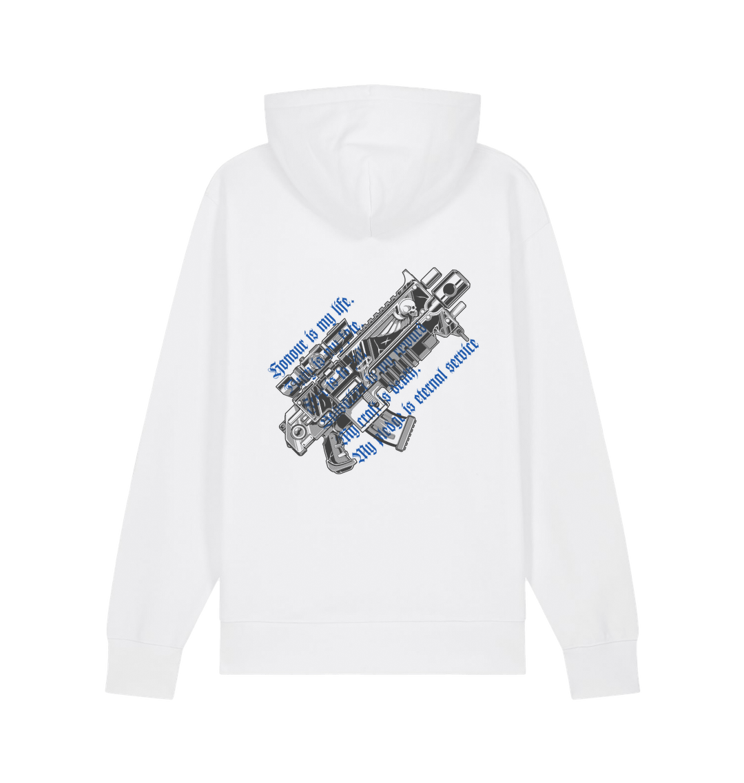 Premium Warhammer 40,000: Space Marine 2 Eternal Service White Hoodie