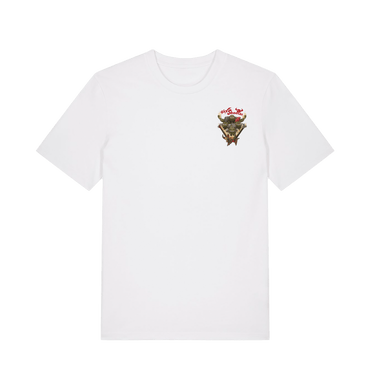 White Printed T-shirt Front