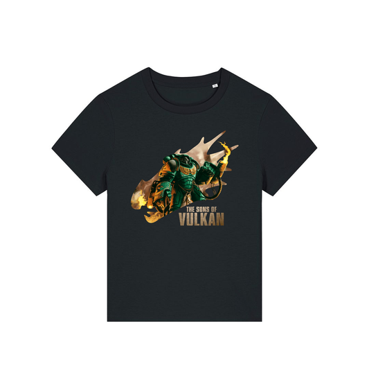 Black Printed T-shirt Front