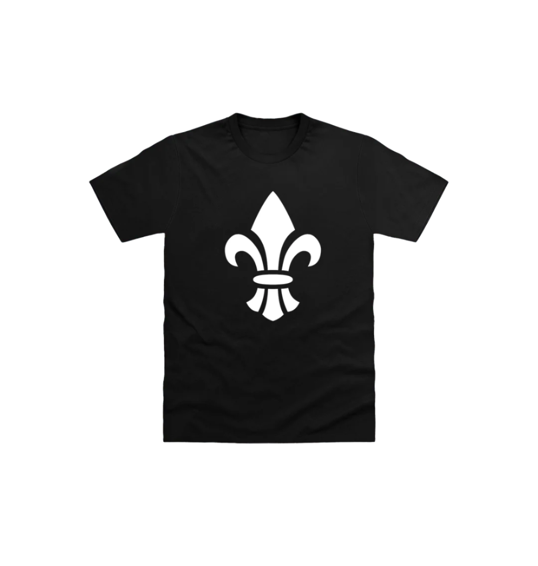 Black Printed Kids T-Shirt