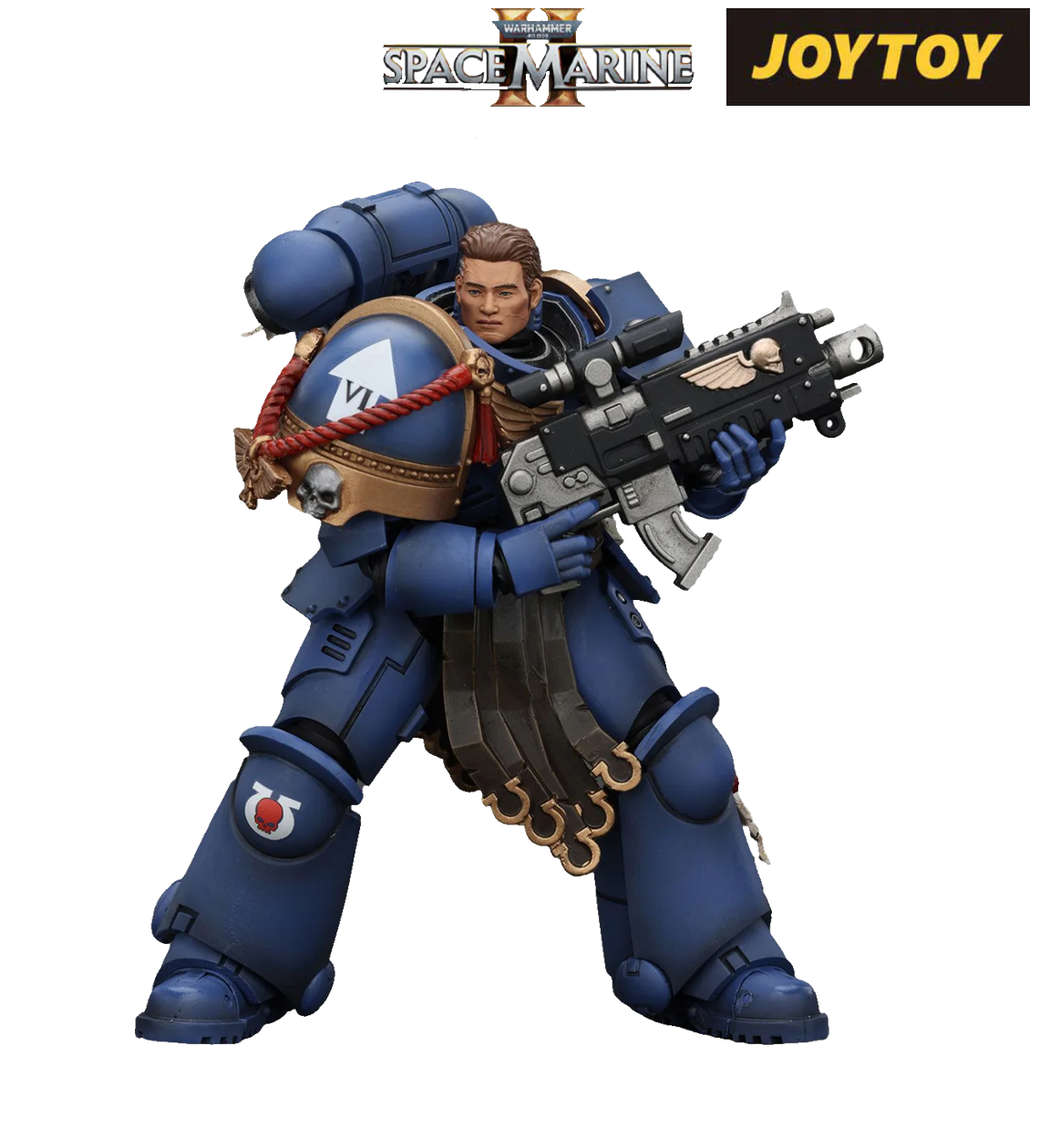 JoyToy Warhammer 40,000: Space Marine 2 Action Figure - Sergeant Gadriel (1/18 Scale)