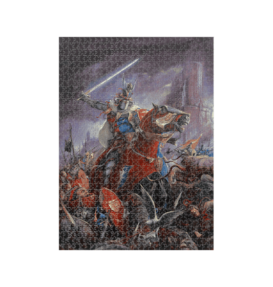 White Warhammer The Old World Kingdom of Bretonnia 1000 Piece Jigsaw Puzzle