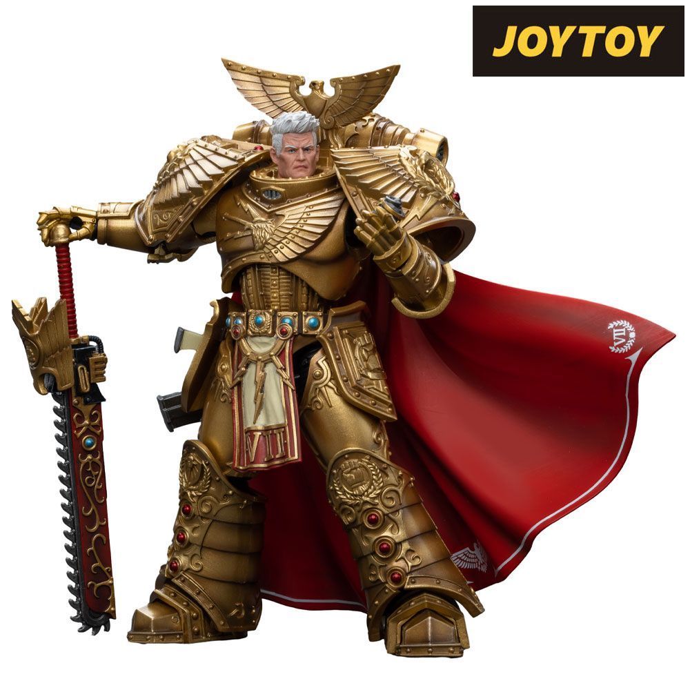 JoyToy Warhammer The Horus Heresy Action Figure - Imperial Fists Rogal Dorn, Primarch of the VIIth Legion, (1/18 Scale).