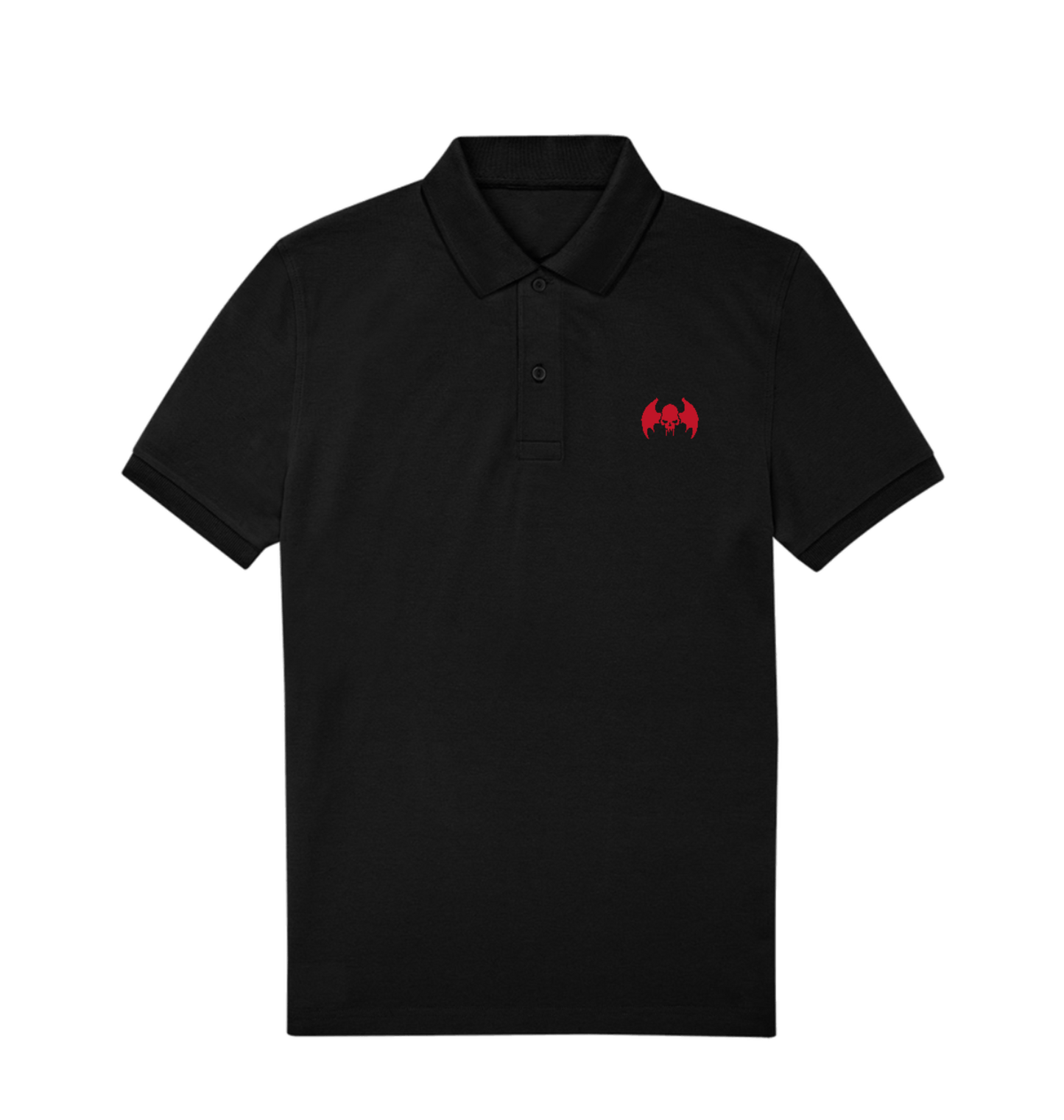 Black Polo Shirt Front