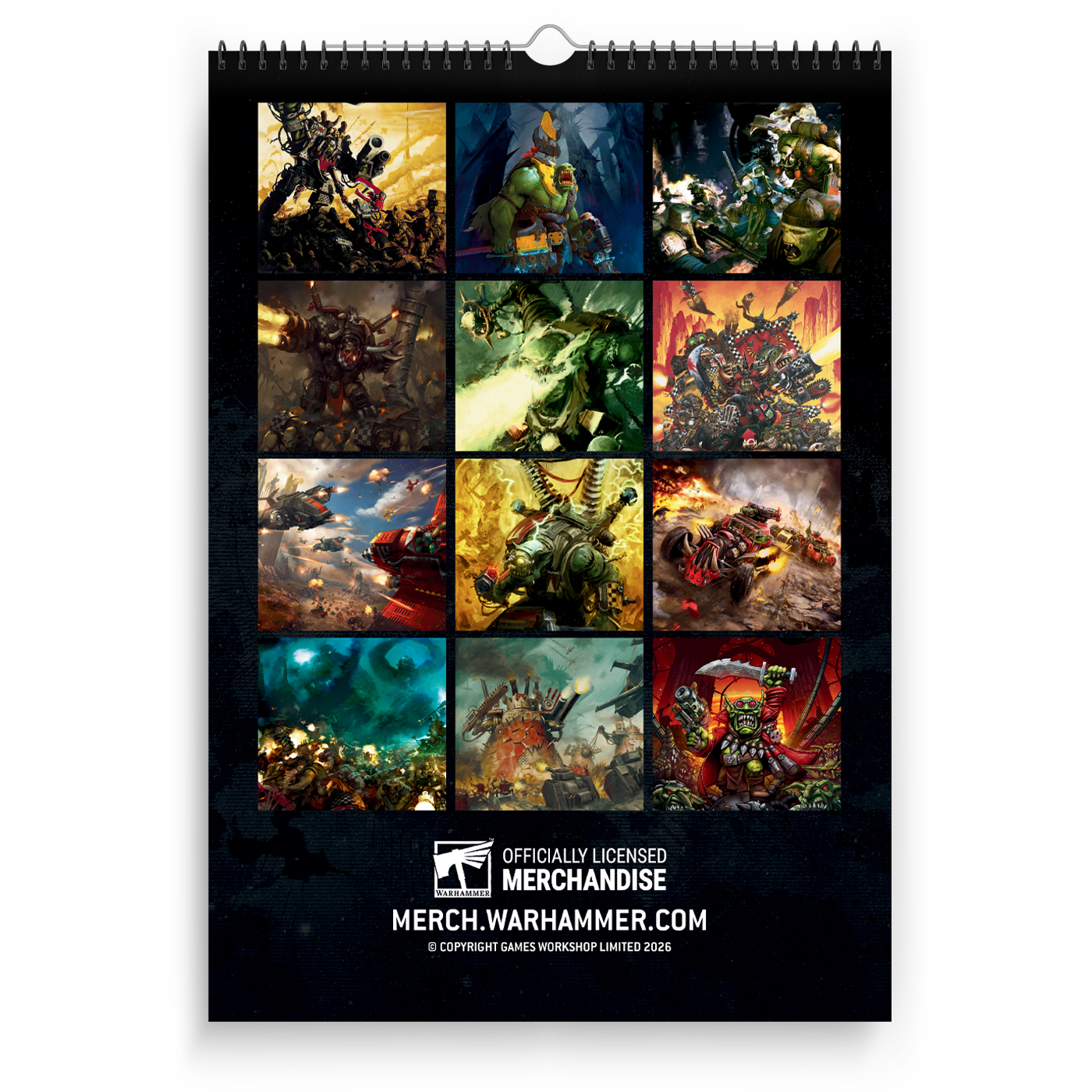 Warhammer 40,000: Orks 2026 Calendar