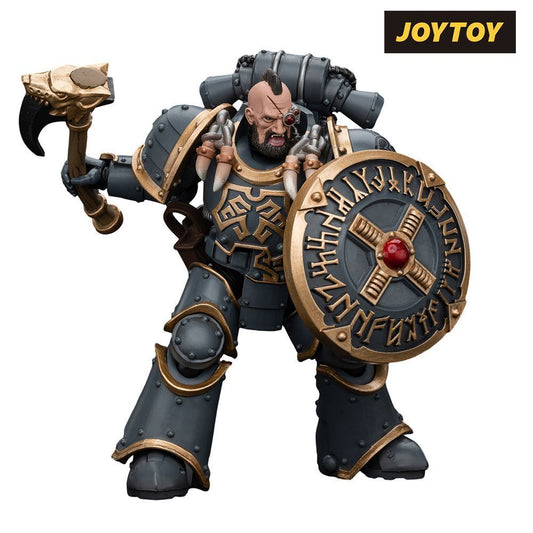 JoyToy Warhammer The Horus Heresy Action Figure - Space Wolves Grey Slayer Pack, Huscarl (1/18 Scale)
