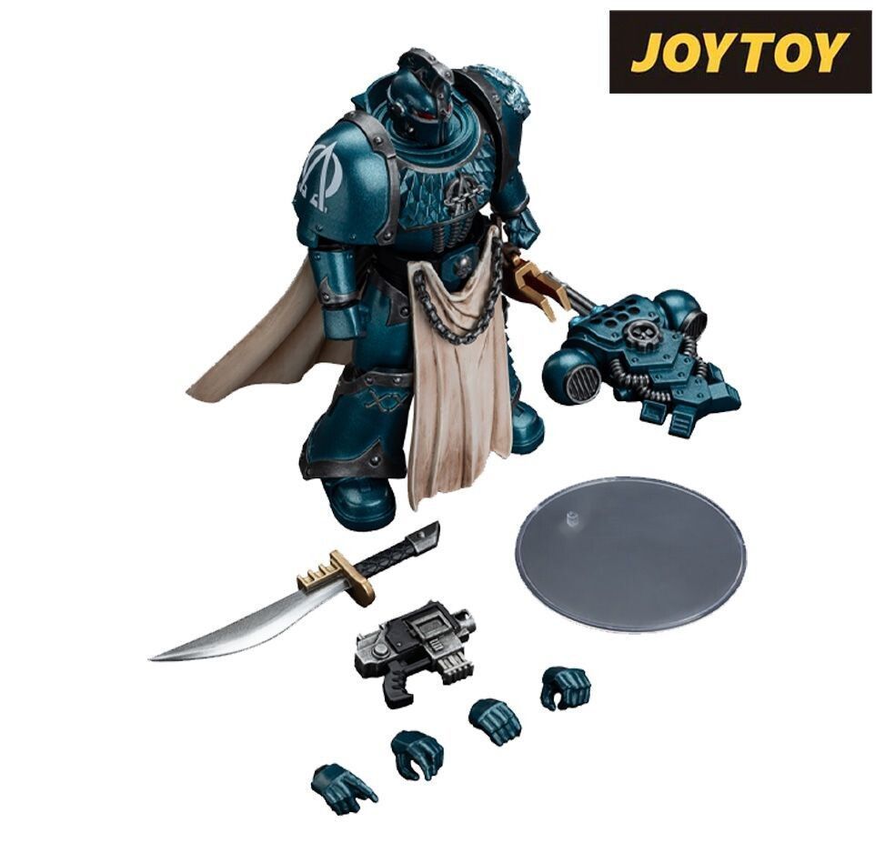 JoyToy Warhammer The Horus Heresy Action Figure - Alpha Legion, Legion Praetor with power sword (1/18 Scale)