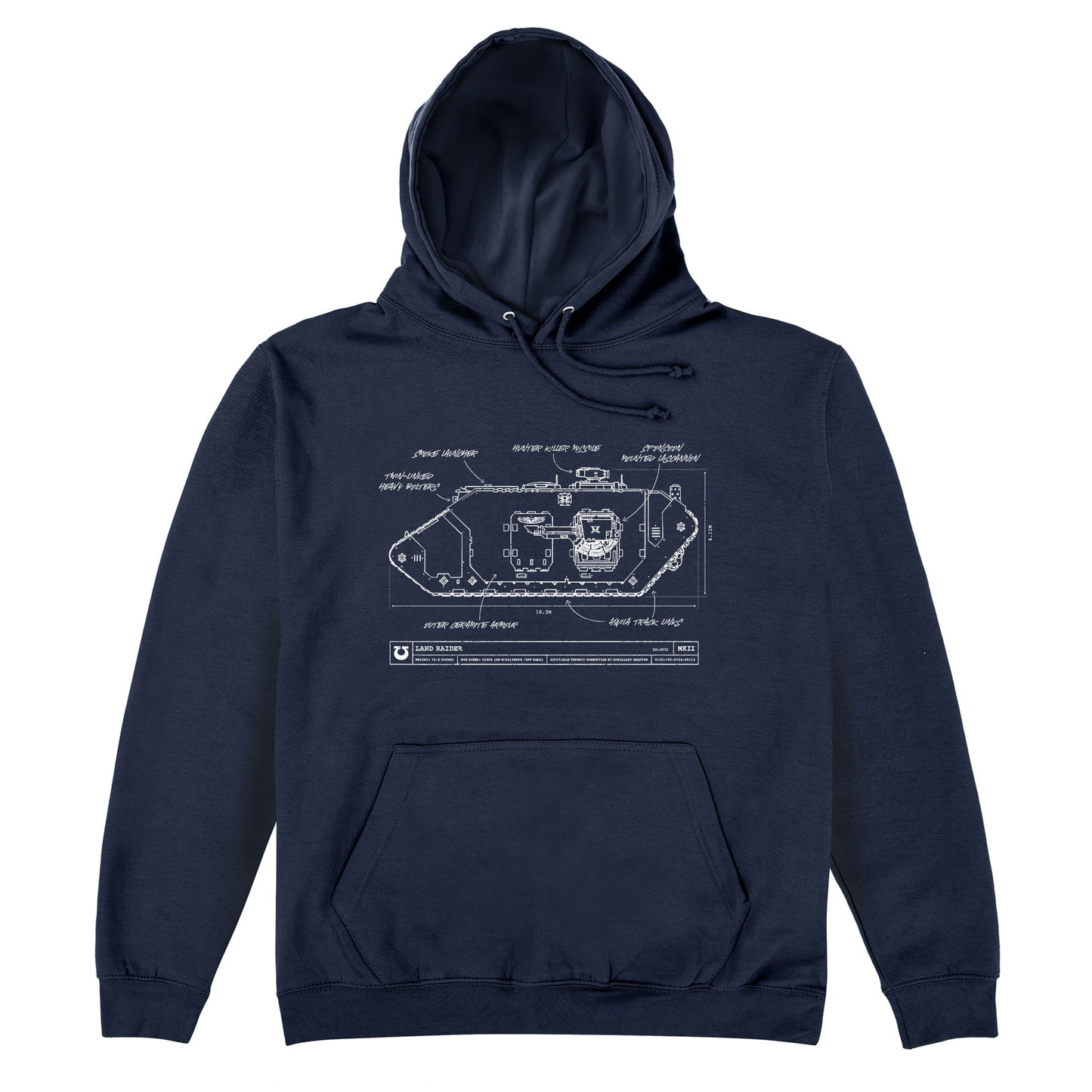 Ultramarines Land Raider Hoodie
