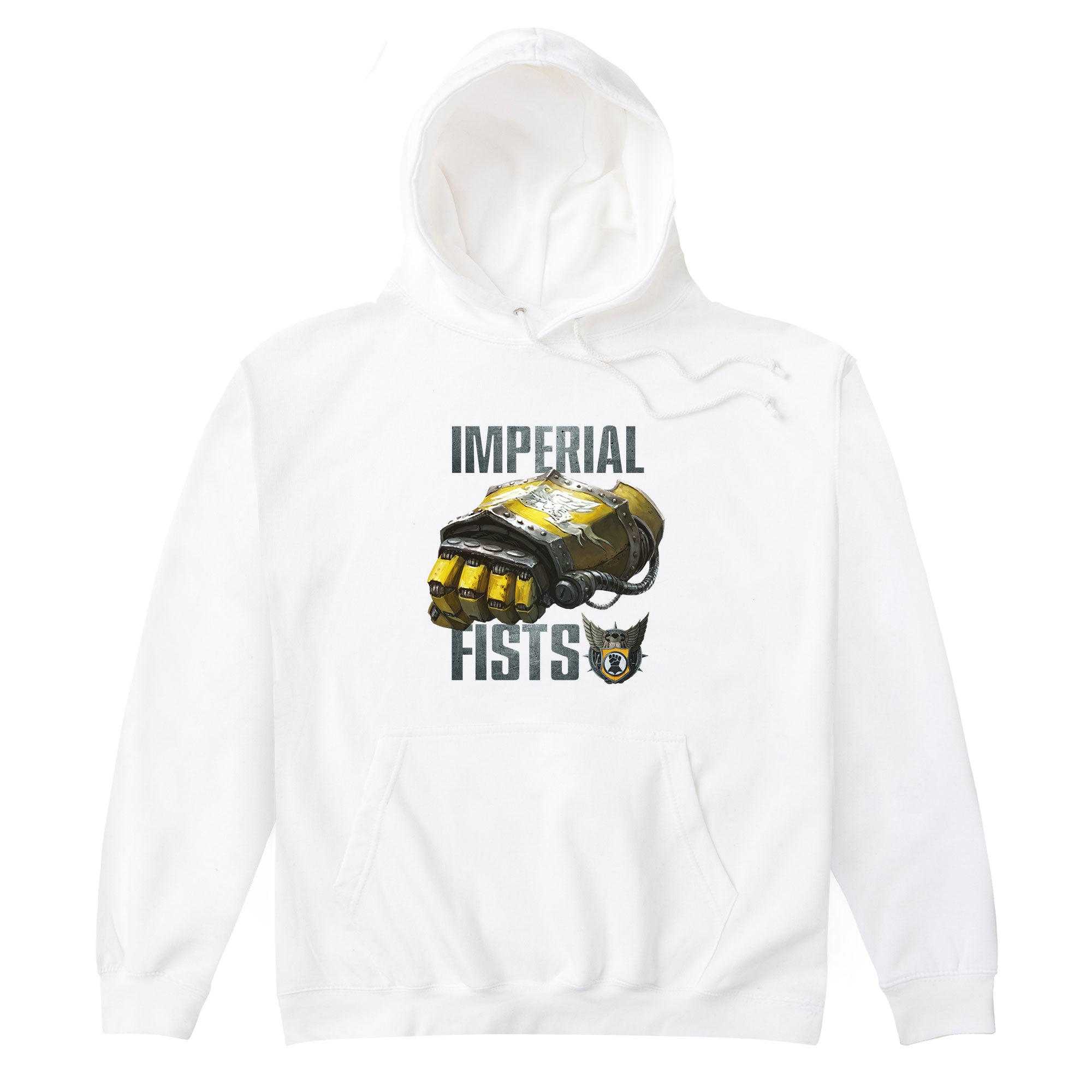 Imperial Fists White Hoodie | MERCH.WARHAMMER.COM