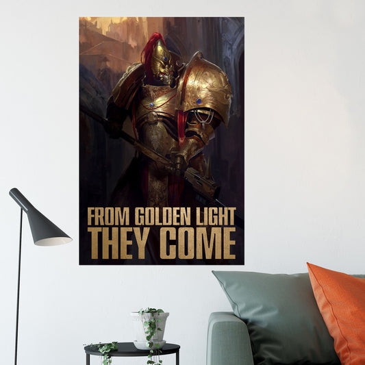 Adeptus Custodes 'From golden light' Poster