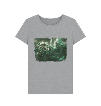 Athletic Grey Necrons Skorpekh Lord Design Fitted T Shirt