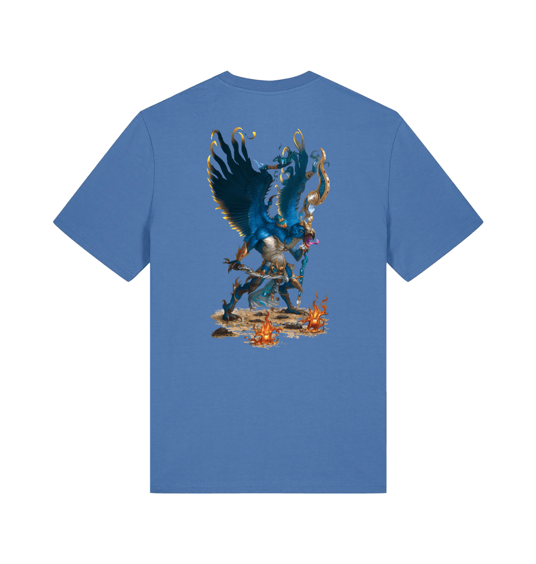 Bright Blue Printed T-shirt Back