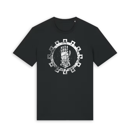 Black Printed T-shirt Front