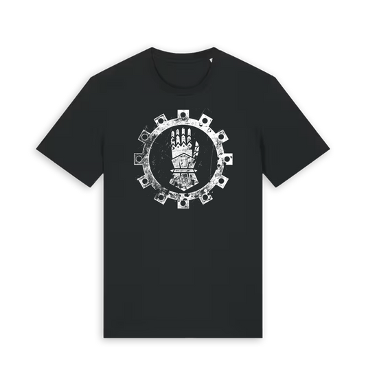 Black Printed T-shirt Front