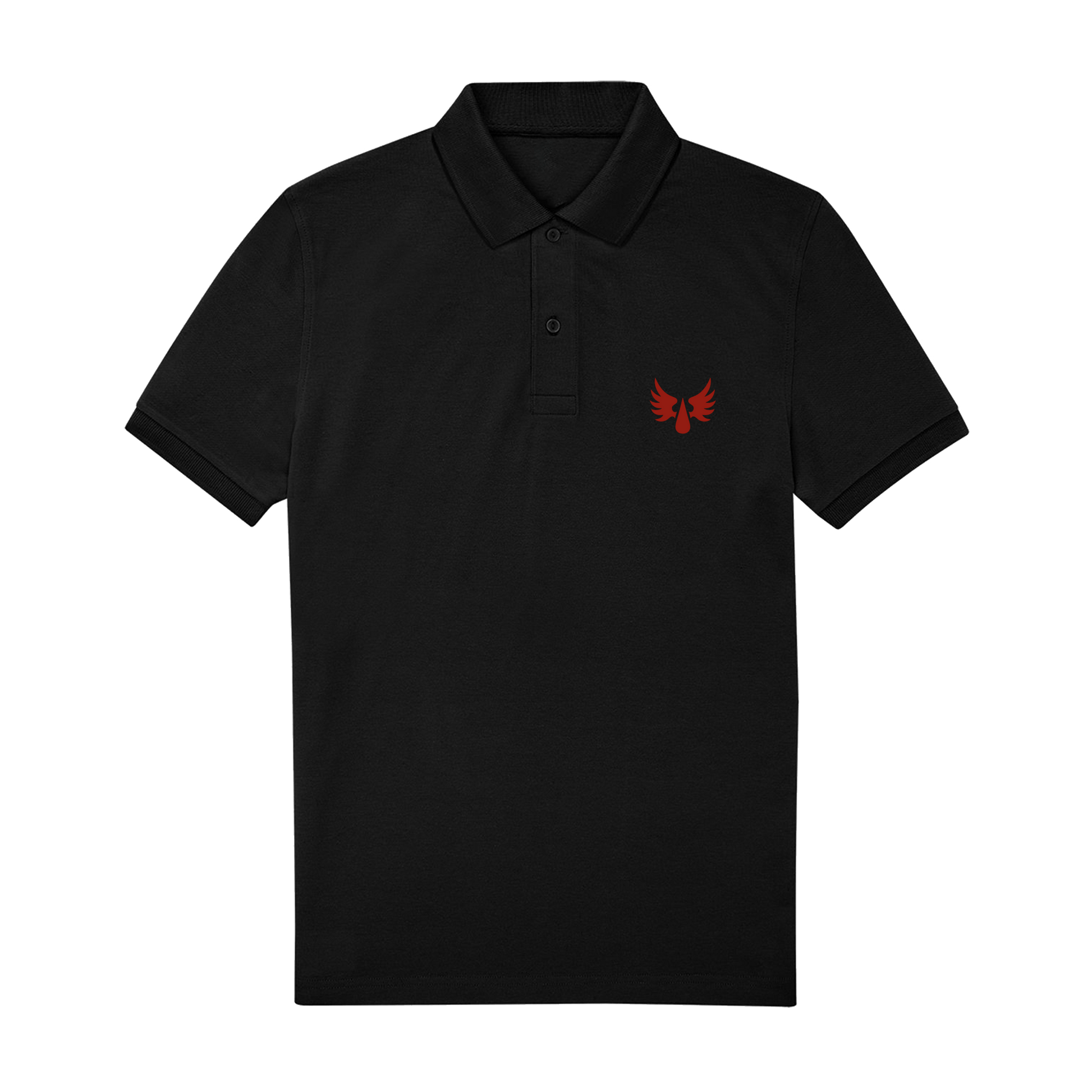Black Polo Shirt Front